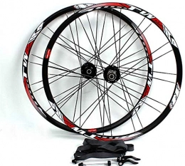 YSHUAI Mountain Bike Wheel YSHUAI mountain bike wheels, 27.5 inch bicycle wheel, back / front, double-walled aluminum alloy MTB rim, quick release, disc brake, Palinlager, 32 holes, 8, 9, 10 speeds