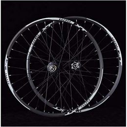 YSHUAI Spares YSHUAI MTB Bicycle Wheelset 26 27.5 29 in Mountain Bike Wheel Double Layer Alloy Rim Sealed Bearing 7-11 Speed Cassette Hub Disc Brake 1100G QR 24H, Black