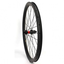 Yuanan Spares Yuanan 29er MTB Wheel 35mm Width Asymmetric Carbon Rim Tubeless Ready wtih DT 240 hub for XC or AM Mountain Bike
