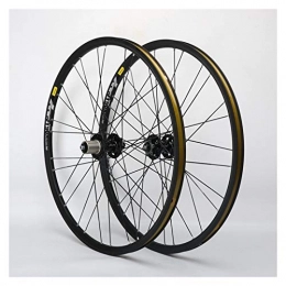 Yuanfang NUE 26 Inch Bike Wheels For Mountain Bike Disc Brake Aluminum Alloy Rim 11-speed 4 Bearing Hub Quick Release(Front Wheel+Rear Wheel) CN (Size : 26")