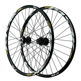 YUDIZWS Mountain Bike Wheel YUDIZWS Bike Wheelset 26 / 27.5 / 29 Inch Aluminum Alloy Rim 32 Holes Mountain Cycling Wheels Quick Release Disc Brake Fit 7 / 8 / 9 / 10 / 11 / 12 Speed Cassette (Color : Gold, Size : 29inch)