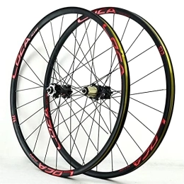 YUDIZWS Mountain Bike Wheel YUDIZWS Bike Wheelset 26 / 27.5 / 29 Inch Mountain Cycling Wheels Aluminum Alloy Disc Brake For 8 / 9 / 10 / 11 / 12 Speed Freewheels Quick Release (Color : E, Size : 27.5inch)