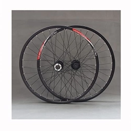 YUDIZWS Spares YUDIZWS Bike Wheelset 26 / 27.5 Inch Mountain Cycling Wheels 32 Holes Cassette Loose Bead Disc Brake Compatible With 8 / 9 / 10 Speed Quick Release (Color : Black, Size : 27.5inch)
