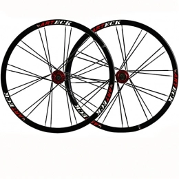 YUDIZWS Mountain Bike Wheel YUDIZWS Bike Wheelset 26 Aluminum Alloy Rim 24 Holes Disc Brake Fit 7 / 8 / 9 / 10 Speed Flat-spoke Mountain Bicycle Wheels Quick Release (Color : C)