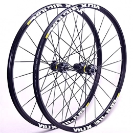 YUDIZWS Mountain Bike Wheel YUDIZWS Mountain Bike Wheelset 26" / 27.5" / 29" 24H Carbon Hub Bicycle Wheels Quick Release Disc Brake 8 / 9 / 10 / 11 Speed Cassette 1895g (Color : Black, Size : 26inch)