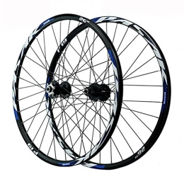 YUDIZWS Mountain Bike Wheel YUDIZWS Mountain Bike Wheelset 26" / 27.5" / 29" Aluminum Alloy Rim 32H Disc Brake Quick Release Front Rear Wheels 7-8-9-10-11-12 Speed Cassette (Color : G, Size : 27.5inch)