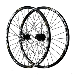 YUDIZWS Spares YUDIZWS Mountain Bike Wheelset 26 / 27.5 / 29 Aluminum Alloy Rim Black Hub 32 Holes Disc Brake MTB Wheels Front 2 Rear 5 Bearing 7-11 / 12speed (Color : Gray, Size : 27.5inch)