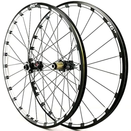 YUDIZWS Mountain Bike Wheel YUDIZWS Mountain Bike Wheelset 26 / 27.5 Aluminum Alloy Rim Disc Brake Mtb Quick Release Compatible With 7 / 8 / 9 / 10 / 11 / 12 Speed Freewheel Thru-axle CNC (Color : A, Size : 27.5inch)