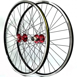 YUDIZWS Mountain Bike Wheel YUDIZWS Mtb Wheelset 26" 27.5" 29" Quick Release Disc / v Brake High Strength Aluminum Alloy 32h Mountain Bike Wheels Suitable 7 / 8 / 9 / 10 / 11 / 12 Speed Cassette (Color : Red, Size : 26inch)