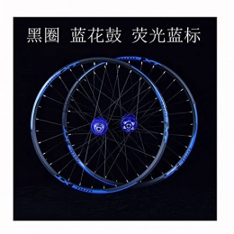 YUDIZWS Mountain Bike Wheel YUDIZWS Wheelset Bike Mtb 26 / 27.5 / 29 Inch Quick Release Disc Brake Mountain Cycling Wheels 32 Holes Compatible With 8 / 9 / 10 / 11 Speed Cassette (Color : Blue, Size : 27.5inch)