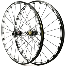 YUDIZWS Mountain Bike Wheel YUDIZWS Wheelset Bike Mtb 26 / 27.5 Thru-axle Aluminum Alloy Rim Disc Brake Mountain Bicycle Wheels 24 Holes Compatible With 7 / 8 / 9 / 10 / 11 / 12 Speed (Color : B, Size : 26inch)