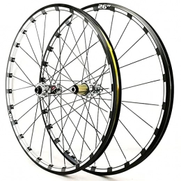 YUDIZWS Mountain Bike Wheel YUDIZWS Wheelset Bike Mtb 26 / 27.5 Thru-axle Aluminum Alloy Rim Disc Brake Mountain Bicycle Wheels 24 Holes Compatible With 7 / 8 / 9 / 10 / 11 / 12 Speed (Color : C, Size : 26inch)