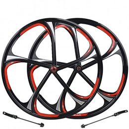 Yunbo-BKW Spares Yunbo-BKW Mountain Bike Wheel, 26 Inch Magnesium Alloy One Wheel Magnesium 5 / 6 Bearing One Rim Mountain Bike Card Type Rotary One Wheel