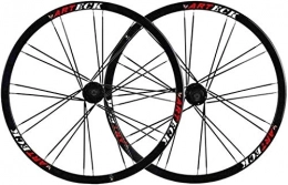 YZU Spares YZU Mountain Bike Wheelset 26" MTB Bicycle Double Wall Alloy Rim Quick Release Disc Brake Sealed Bearings 7 8 9 10 S 24H F1077g R1265g, Black, B