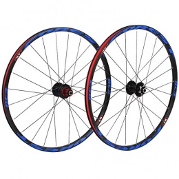 Zatnec Spares Zatnec 26 27.5 Inch Mountain Bike Wheelset Ultra Light Double Wall MTB Rim 5 Bearing 120 Ring Quick Release Disc Brake Bicycle Wheel Set (Color : B, Size : 27.5inch)
