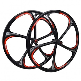Zatnec Spares Zatnec 26 In Bicycle Wheelset, Mountain Bike Wheel Set, Double Wall Rim Disc Brake Aluminum Alloy Quick Release 7 / 8 / 9 / 10 / 11 Speed