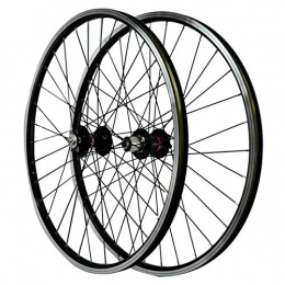 Zatnec Mountain Bike Wheel Zatnec 26-inch Cycling Wheels, Aluminum Alloy Mountain Bike Wheels Disc Brake V Brake 7 / 8 / 9 / 10 / 11 Speed Flywheel (Color : Black)