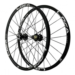Zatnec Mountain Bike Wheel Zatnec 27.5in Bike Wheelset, Double Wall MTB Rim Front Wheel 24 Hole Mountain Bike Quick Release 8 / 9 / 10 / 11 / 12 Speed (Color : Black, Size : 27.5in)