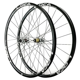 ZCXBHD Spares ZCXBHD 26 / 27.5 / 29in Mountain Bike Wheelset MTB Aluminum Alloy Ultralight Rim Thru Axle Six-claw Base Disc Brake 8 / 9 / 10 / 11 / 12speed 24 Holes Matte (Color : Silver, Size : 26in)