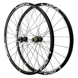 ZCXBHD Spares ZCXBHD 26 / 27.5 / 29in Mountain Bike Wheelset Thru axle Mtb Front & Rear Wheel 8 / 9 / 10 / 11 / 12speed Aluminum Alloy Hub Matte 24 Holes (Color : B, Size : 29in)