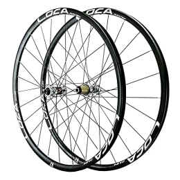 ZCXBHD Mountain Bike Wheel ZCXBHD 26 / 27.5 / 29inch Mountain Bike Wheelset Thru Axle Disc Brake Road Wheel Ultralight Rim 8 9 10 11 12 Speed 24 Hole Matte (Color : Black 2, Size : 29in)
