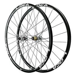 ZCXBHD Spares ZCXBHD 26 27.5 29inch MTB Wheelset Thru Axle Mountain Bike Front & Rear Wheel Disc Brake Road Bike Matte 8 9 10 11 12 Speed 24 Hole (Color : Black 2, Size : 29in)