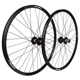 ZCXBHD Spares ZCXBHD 26 Inch Mountain Bike Wheels MTB Double Wall Rims Bicycle Wheel Set 7-11s Cassette Hub 32H QR 2250g for Disc Brake (Color : Black, Size : 26 inch)