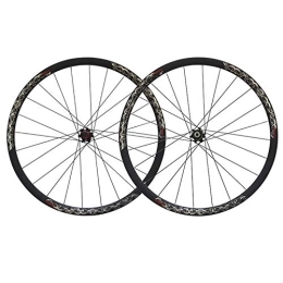 ZCXBHD Spares ZCXBHD 26 Inch Mountain Bike Wheelset Aluminum Alloy + Carbon Fiber Mtb Front And Rear Wheels Disc Brake Quick Release 7 8 9 10 Speed (Color : Black)