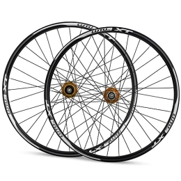 ZCXBHD Mountain Bike Wheel ZCXBHD 26 Inch MTB Bike Wheelset Aluminum Alloy Disc Brake Quick Release Axles Bicycle Accessory Cassette fit for 8 9 10 11 Speed Freewheels
