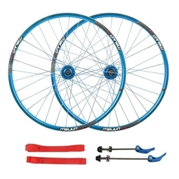 ZCXBHD Spares ZCXBHD Bike Wheelset Cycling Wheels Mountain Bike Set Quick Release Palin Bearing 7, 8, 9, 10 SPEED CASSETTE TYPE 26inch, 27.5inch (Color : Blue, Size : 26inch)