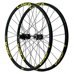ZCXBHD Spares ZCXBHD Mountain Bike Rims Wheelset, 26 / 27.5 / 29 Inch Mtb Bicycle Aluminum Wheelset Quick Release Disc Brake 24 Holes Small Spline 12 Speed (Color : Yellow, Size : 29in)
