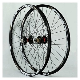 ZCXBHD Mountain Bike Wheel ZCXBHD Mountain Bike Wheelset 26 / 27.5 / 29 Inch Bicycle Wheel (Front + Rear) Double Walled Aluminum Alloy MTB Rim Quick Release Disc Brake 32H 7-11 Speed (Color : Gold-2, Size : 29in)