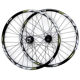 ZCXBHD Spares ZCXBHD Mountain Bike Wheelset 26 / 27.5 / 29in Disc Brake Sealed Bearing Conical Hub Mtb Front + Rear Wheel Quick Release 7 / 8 / 9 / 10 / 11 Speed (Color : Green, Size : 26in)