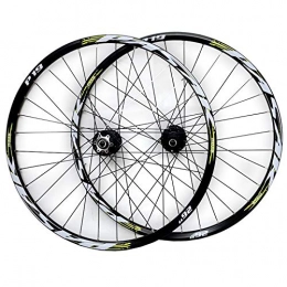 ZCXBHD Mountain Bike Wheel ZCXBHD Mountain Bike Wheelset 26 / 27.5 / 29in Disc Brake Sealed Bearing Conical Hub Mtb Front + Rear Wheel Quick Release 7 / 8 / 9 / 10 / 11 Speed (Color : Green, Size : 27.5in)