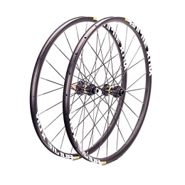 ZCXBHD Spares ZCXBHD Mountain Bike Wheelsets 26 / 27.5 / 29", Thru Axle, Alloy Disc Brake Straight Pull Front 2 Rear 4 Bearing Hubs, Spokes Bike Wheel fit 8 / 9 / 10 / 11 Speed Cassette (Color : Six holes, Size : 27.5")
