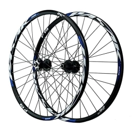ZCXBHD Mountain Bike Wheel ZCXBHD MTB Bicycle Wheelset 26 / 27.5 / 29 in Mountain Bike Wheel Quick Release Double Layer Alloy Rim Sealed Bearing 32 Holes 7 8 9 10 11 12 Speed Disc Brake (Color : Blue, Size : 27.5in)