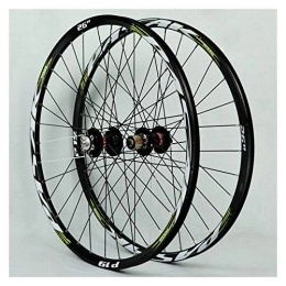 ZCXBHD Spares ZCXBHD MTB Bicycle Wheelset 26 27.5 29In Mountain Bike Wheel Double Wall Alloy Rim Sealed Bearing 7-11 Speed Cassette Hub Disc Brake QR (Size : 26in)