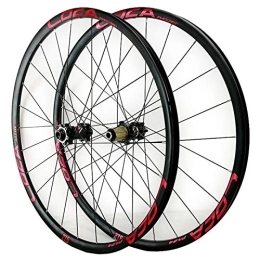 ZCXBHD Spares ZCXBHD MTB Front + Rear Wheel 26 / 27.5 / 29 Inch Mountain Bike Wheelset Thru axle 8-12 Speed 24 Holes Ultralight Aluminum Alloy (Color : E, Size : 27.5in)