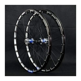 ZCXBHD Spares ZCXBHD MTB Wheelset 26 / 27.5inch Thru axle Mountain Bike Front + Rear Wheel Disc Brake Double Wall 7 / 8 / 9 / 10 / 11 / 12 Speed 24 Holes (Color : B, Size : 26in)