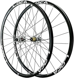 ZECHAO Spares ZECHAO 24 Holes Mountain Bike Wheelset, 26 / 27.5 / 29 Inch Bicycle Wheel Light-Alloy MTB Rim Barrel Shaft Disc Brake 8 9 10 11 12 Speed Wheelset (Color : Silver-2, Size : 27.5inch)