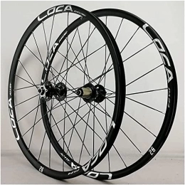 ZECHAO Spares ZECHAO 26 / 27.5 / 29" Mountain Bike Wheelsets, Aluminum Alloy Rim Quick Release Axles Disc Brake Wheels for 8 9 10 11 12 Speed Freewheels Wheelset (Color : Black, Size : 29INCH)