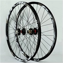 ZECHAO Spares ZECHAO 26 / 27.5 / 29" MTB Bicycle Wheel, Disc Brake 32 Holes Mountain Bike Front and Rear Wheel Set Quick Release 7 / 8 / 9 / 10 / 11 Speed Cassette Wheelset (Color : Gold, Size : 27.5INCH)