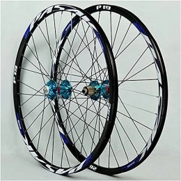 ZECHAO Spares ZECHAO 26 / 27.5 / 29in Mountain Bike Wheelset, Bicycle Wheel Double Walled Aluminum Alloy MTB Rim QR Disc Brake 32H 7-11 Speed Wheelset (Size : 27.5inch)