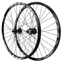 ZECHAO Mountain Bike Wheel ZECHAO Aluminum Alloy Mountain Bike Wheels, 26 27.5 29in Thru-Axle Front 15 * 100mm Rear 12 * 142mm 32 Spokes Disc Brake 7-12 Speed Cassette Wheelset (Color : Black, Size : 27.5inch)