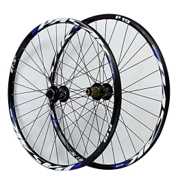 ZECHAO Spares ZECHAO Bike Rim Double Layer Mountain Bike Wheelset 26" / 27.5" / 29" Inch, Disc Brake QR Freewheel 7-11 Speed 32H Bicycle Wheel Wheelset (Size : 27.5inch)