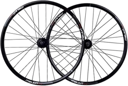ZECHAO Mountain Bike Wheel ZECHAO Cycling Bike Wheel 26" Mountain Bike Wheelset MTB Disc Brake Bicycle for 7 8 9 10 Speed Cassette Double Wall Rim 32 Spoke Wheelset (Color : Black)