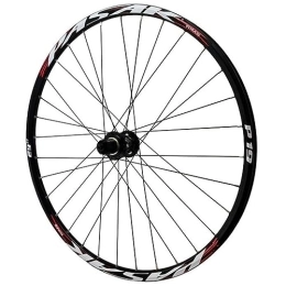 ZECHAO Spares ZECHAO Mountain Bike Rear Wheels, 32 Holes Aluminium Alloy Disc Brake for 1.25-2.5 Inch Tires Mountain Cycling 7-12 Speed Quick Release Wheel Wheelset (Color : Red, Size : 27.5inch)