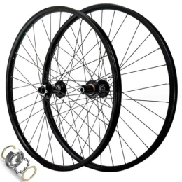 ZECHAO Spares ZECHAO Thru-Axle Bicycle Front and Rear Wheel, 26 / 27.5 / 29in Mountain Bike Wheels Disc Brake 12 Speed Aluminum Alloy Ultra Light Bike Rim (Color : 15 * 110mm / 12 * 142mm, Size : 26inch)
