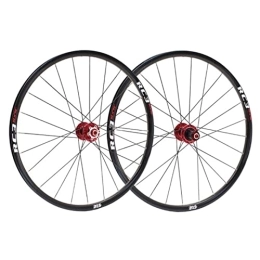 ZECHAO Spares ZECHAO Wheelset Mountain Bike Cycling Wheelsets, Aluminium Alloy 26 / 27.5 / 29in Carbon Fiber Flower Drum Disc Brake Quick Release road Wheel (Color : Black, Size : 27.5inch)
