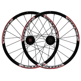 ZFF Spares ZFF 20 Inch Mountain Bike Wheelset Folding Bicycle Wheel Small Wheel Disc Brake Quick Release Aluminum Alloy Double Wall Rims 7 8 9 Speed 20 Holes (Color : A)